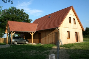 Maison bioclimatique face nord